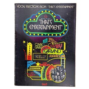 Vintage Vocal Selections That's Entertainment Songbook 1974 Paperback 256 Pages